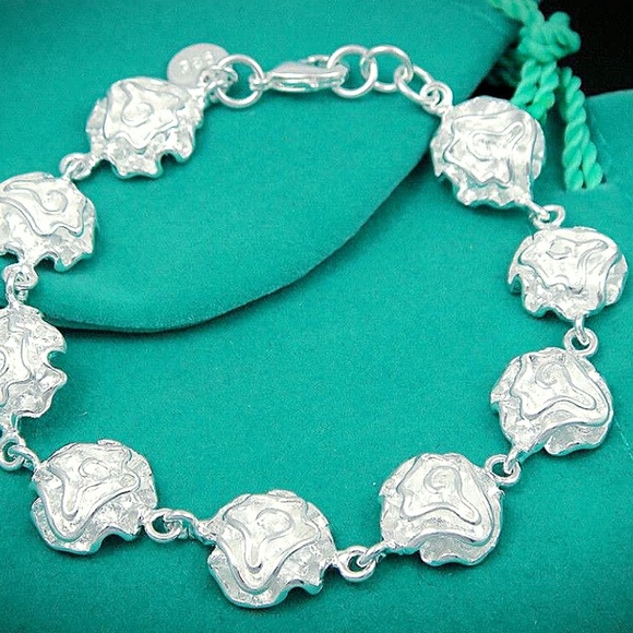 .925 rose bracelet - Picture 1 of 4